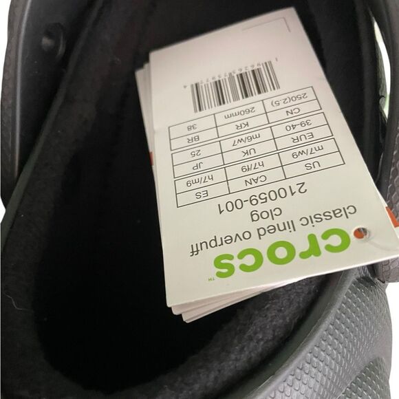 Crocs Classic Lined Overpuff Clog - Black Winter Comfort - NWT - Picture 7 of 13